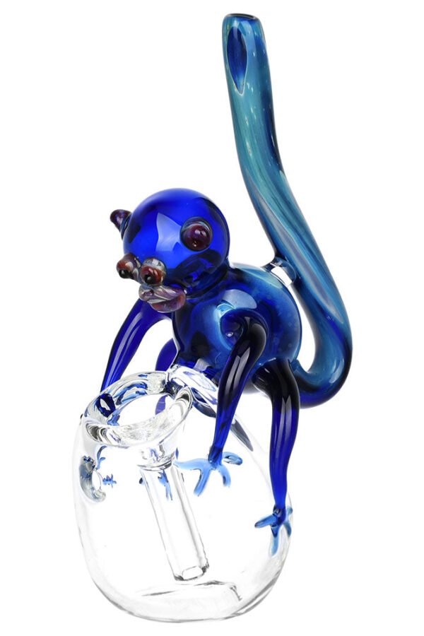 Blue Monkey Bubbler Pipe - 5.75""