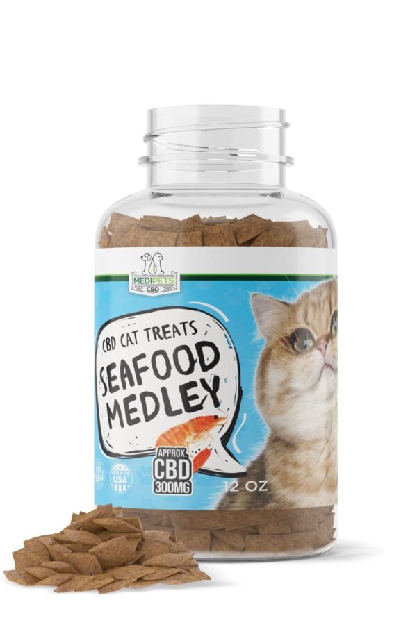 CBD Cat Treats - Seafood Medley - 300mg - MediPets