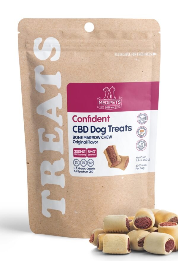 CBD Dog Treats - Bone Marrow Chew - 300mg - MediPets