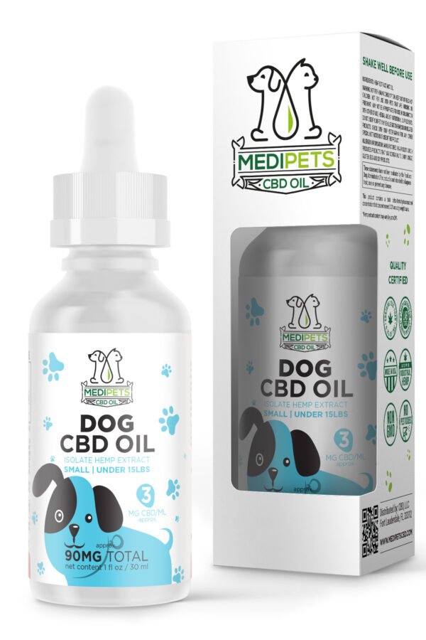 CBD Oil for Small Dogs - 90mg - MediPets