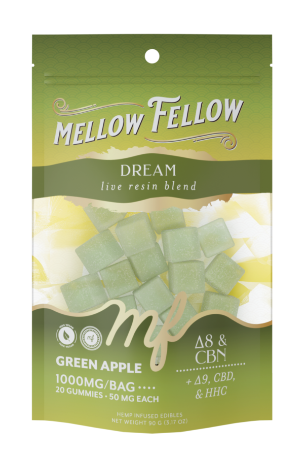 Dream Blend - Live Resin M-Fusions Edibles - Green Apple 1000mg