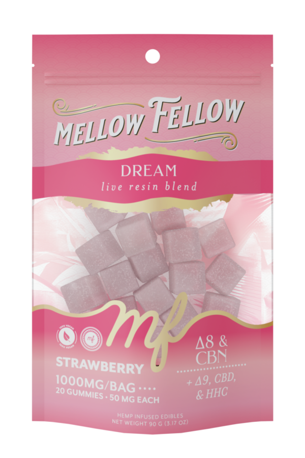 Dream Blend - Live Resin M-Fusions Edibles - Strawberry 1000mg