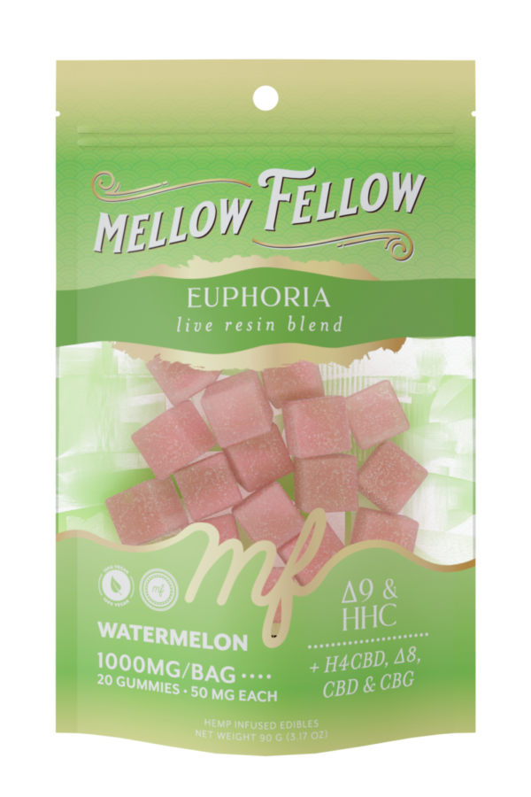 Euphoria Blend - Live Resin M-Fusions Edibles - Watermelon 1000mg