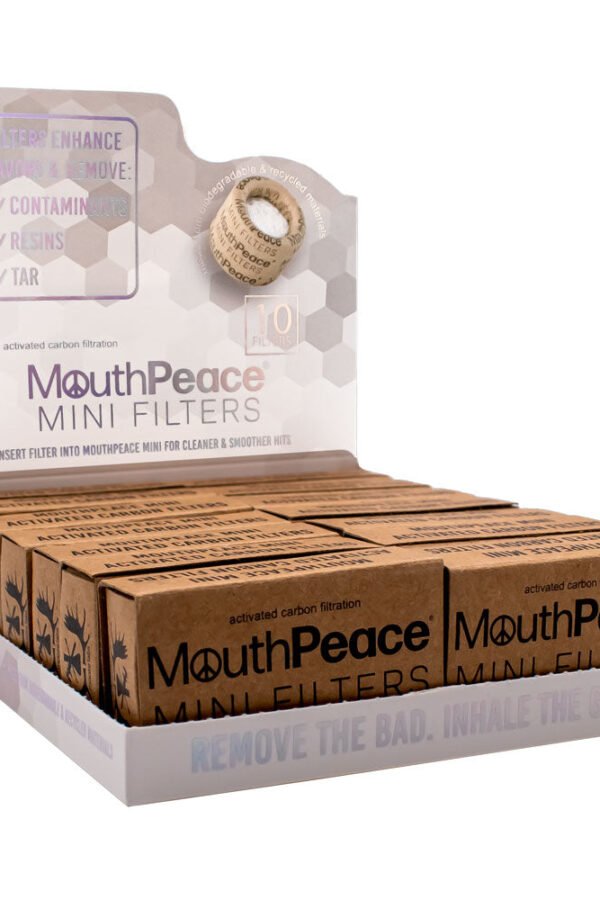MouthPeace Mini Carbon Filters Refill - 10pk - 14PC DISPLAY