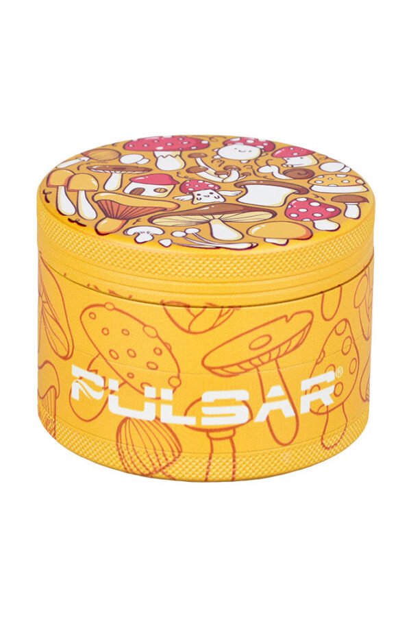 Pulsar Design Series Grinder with Side Art - Fungiside / 4pc / 2.5""