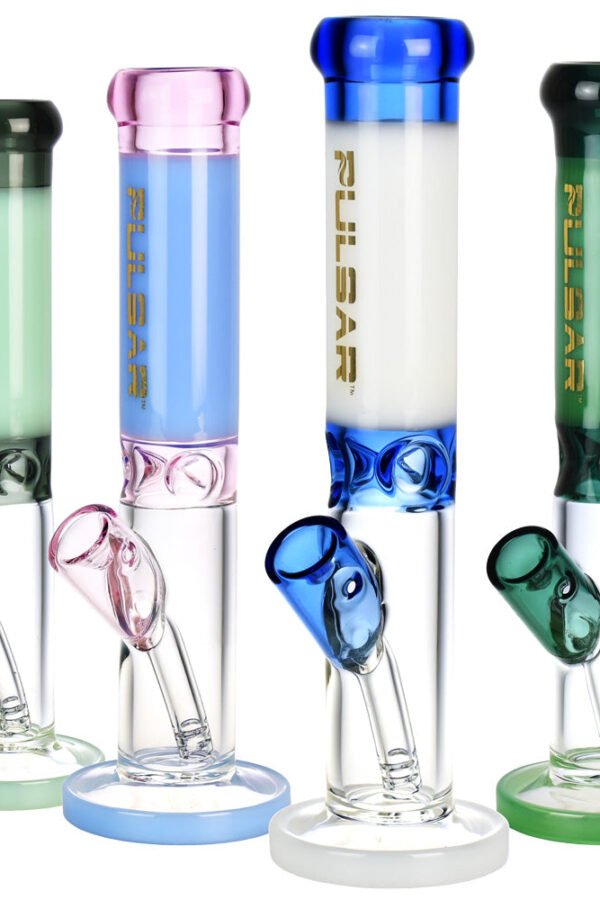 Pulsar Mini Straight Tube Water Pipe - 8.25""/Colors Vary