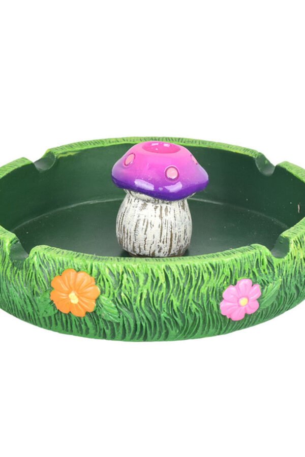 Spring Mushroom Ashtray w/ Snuffer / 5""