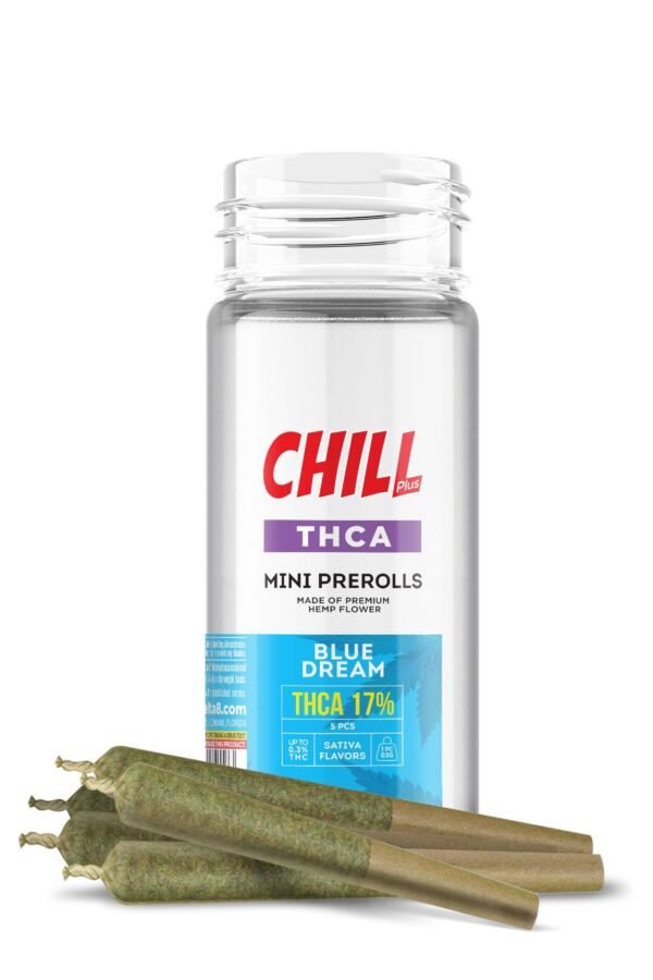 Blue Dream Mini Pre-Rolls - 0.5g - THCA - 5 Joints - Chill Plus