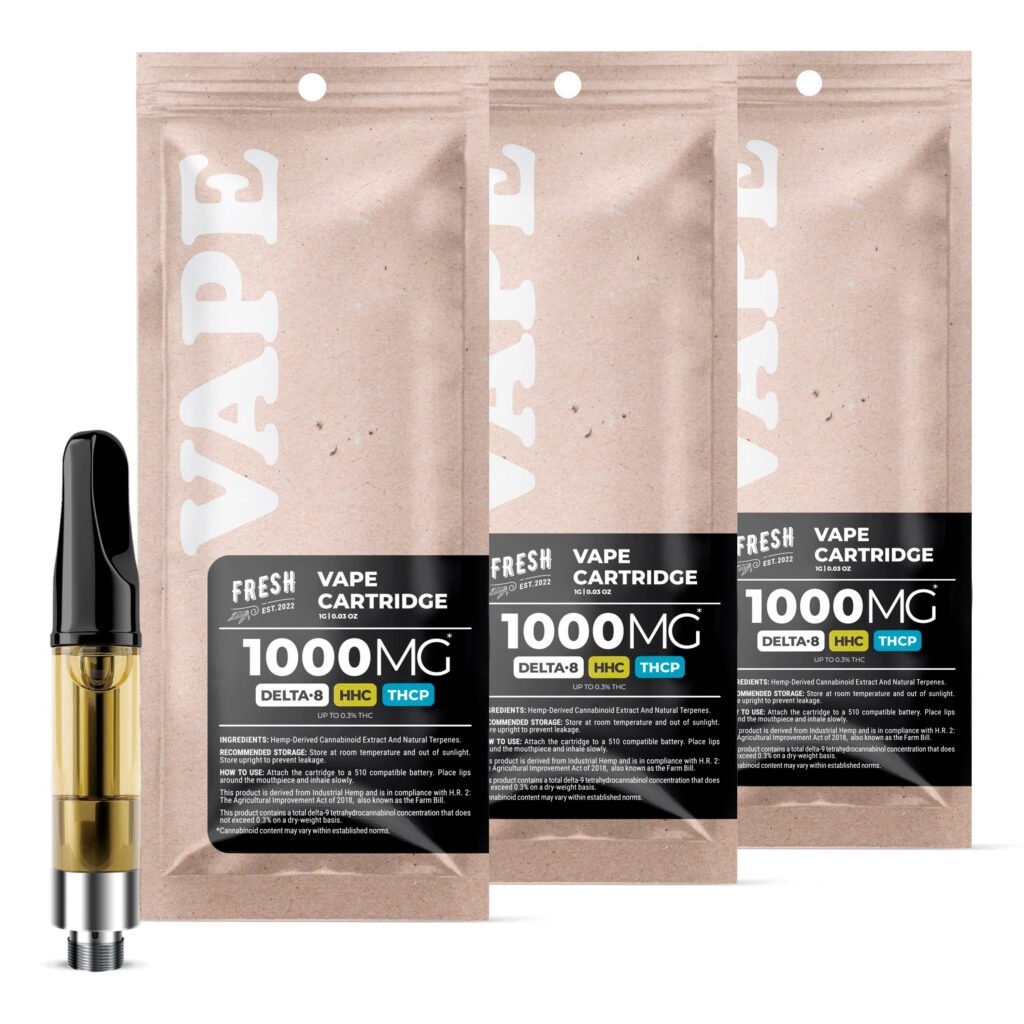 THCP, D8, HHC Vape Carts Bundle - 900mg - Fresh
